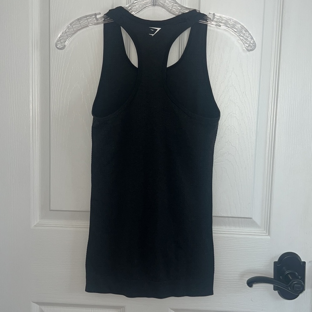 Gymshark Black Razorback Top - Picture 2 of 2